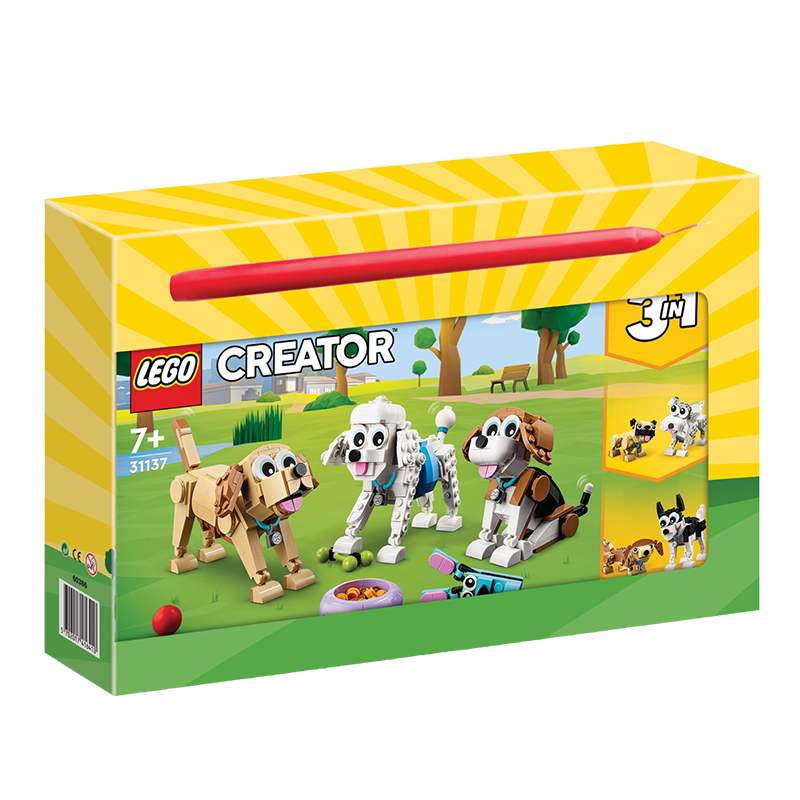 Λαμπαδα Lego Adorable Dogs με παιχνίδι σε κουτί