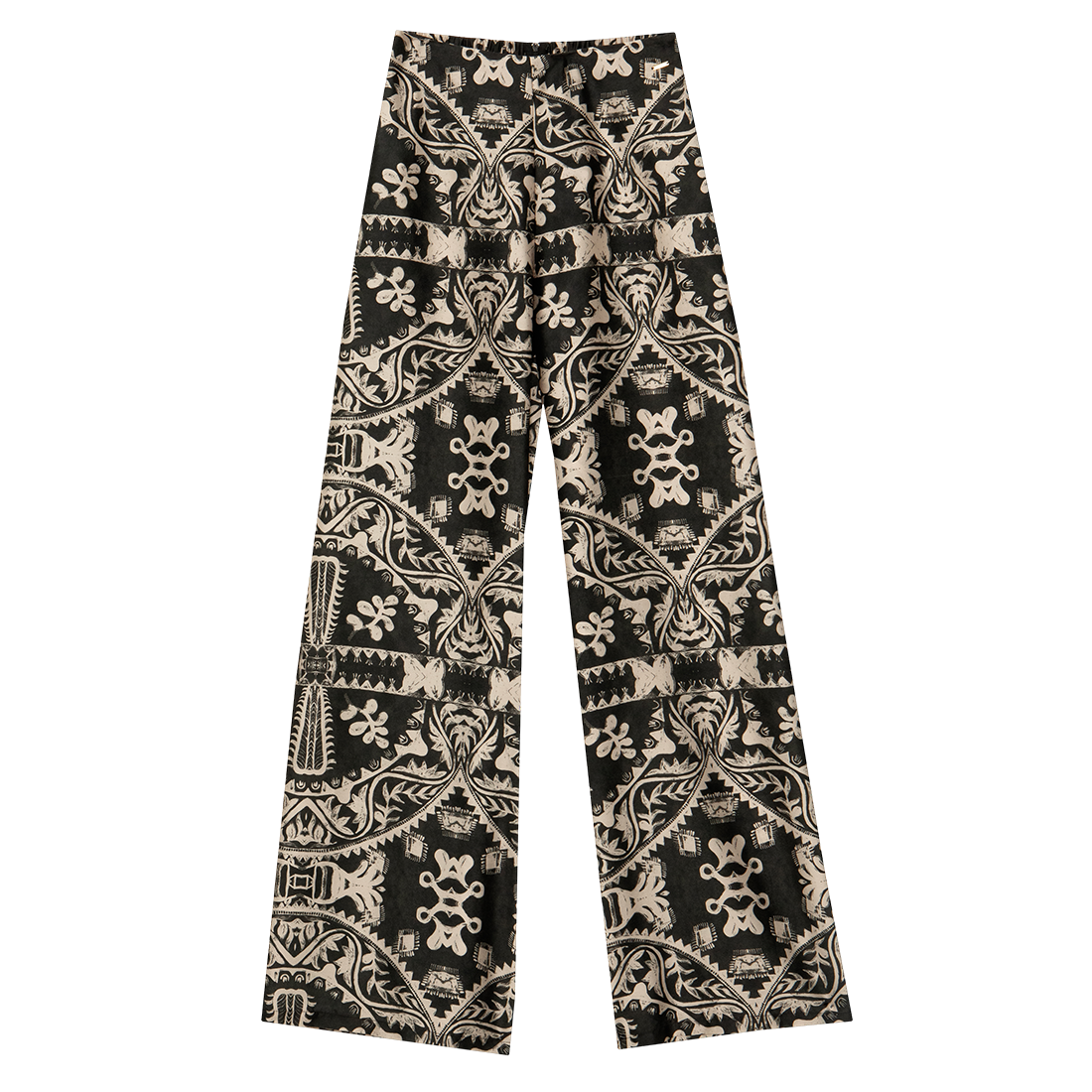 Παντελόνα με tribal pattern μαυρο και εκρού, Toi & Moi