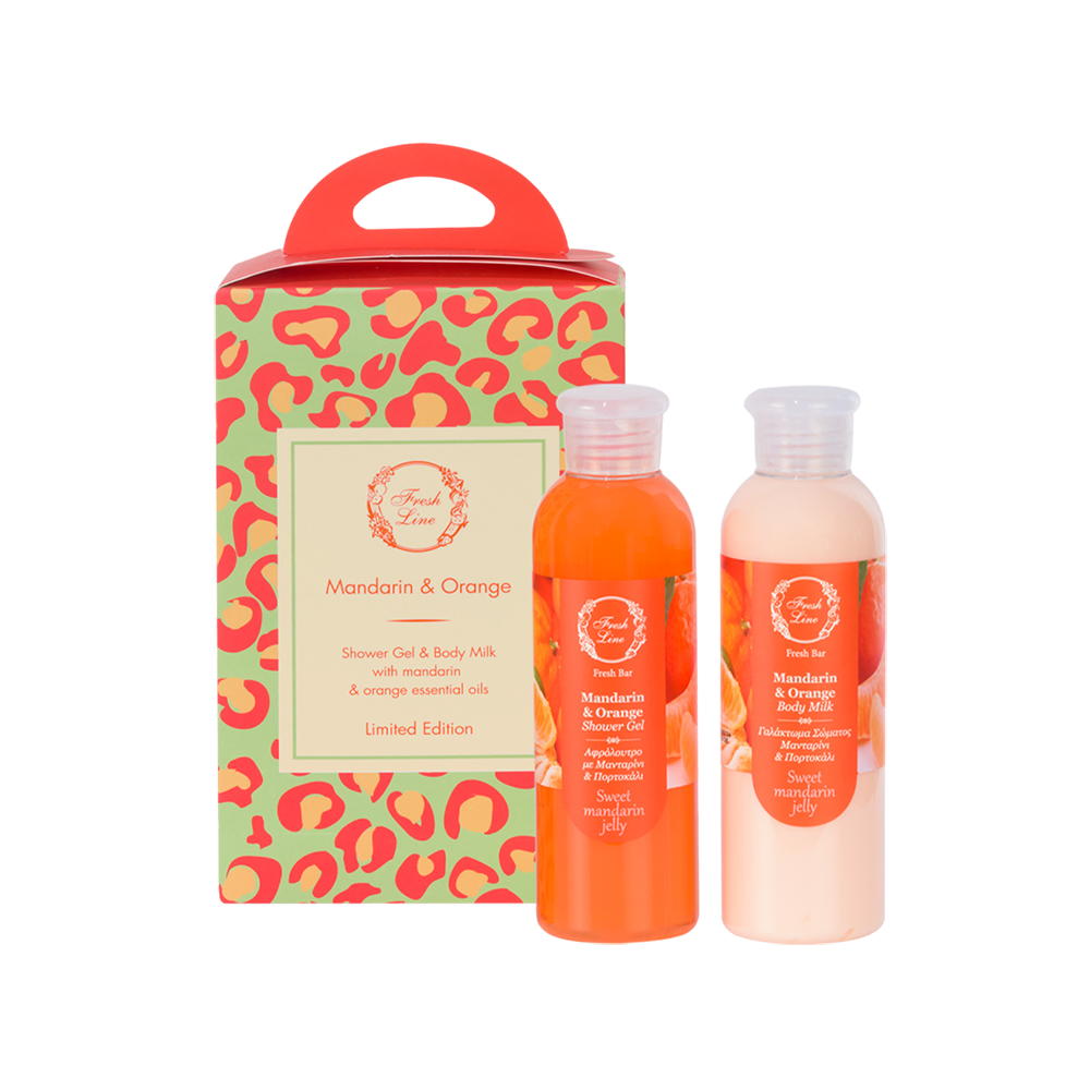 Σετ Shower Gel & Body Milk, Mandarin & Orange